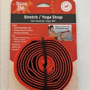 Stretch/Yoga Strap - Black and Orange